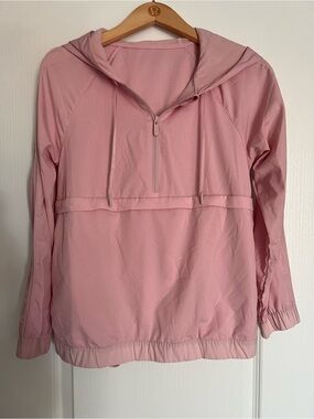 lululemon athletica Light Pink Hooded Half-Zip Pullover Jacket